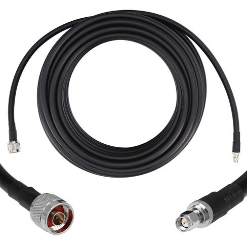 10ft N Male to SMA Male Cable, SMA to N Cable 50 ohm Ultra Low Loss KMR240 Coaxial Cable for WiFi Router, GPS Receiver, Antenna, Signal Booster Use in Saudi Arabia