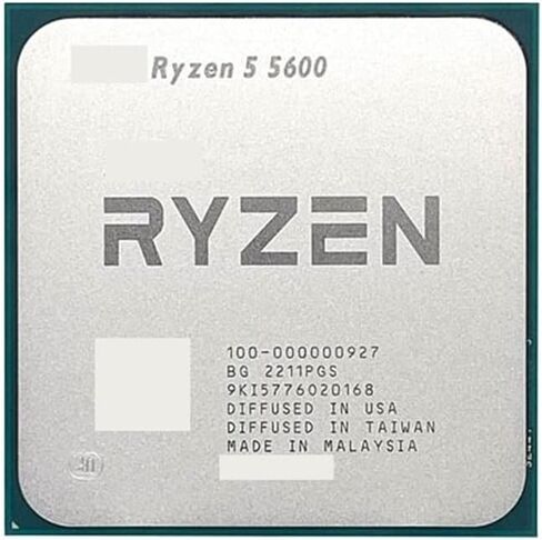 معالج R 5 5600 R5 3. جيجا هرتز وحدة المعالجة المركزية Enam Inti Dua Belas Benang 7NM 65W L3 = 32M 100-000000927 Soket AM4 Tanpa Kipas in Kuwait