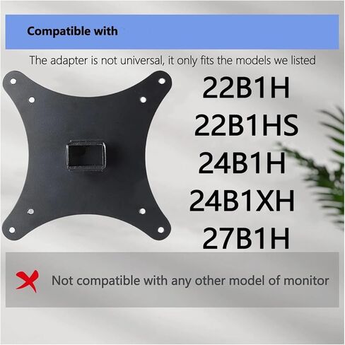 محول VESA لحامل الأذرع المكتبي، متوافق مع AOC، 22B1H 22B1HS 24B1H 24B1XH 27B1H شاشات التثبيت على الحائط 75x75 100x100 in Kuwait