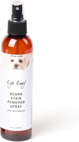 Eye Envy Beard Stain Remover Spray for Dogs/Cats|100% Natural and Safe|Lift Stains from Drooling, Saliva, Food, Runoff from Tearing|Treats The Cause of staining|Removes Odors|Keeps Beard Clean, 4oz in Saudi Arabia