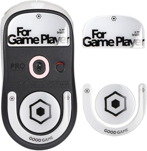 زلاجات ماوس من الزجاج المقسى من immoenuc لجهاز Logitech G PRO X2 Superstrike، وG PRO X Superlight 2 & 2 SE، وأقدام ماوس ألعاب فائقة النعومة للتحكم الدقيق والأداء المتين in Kuwait