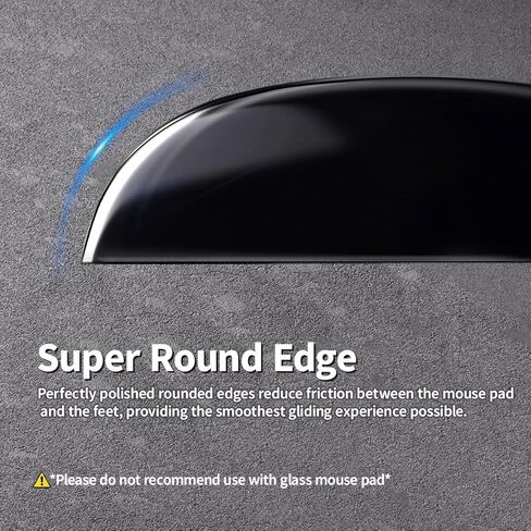 زلاجات ماوس من الزجاج المقسى من immoenuc لجهاز Logitech G PRO X2 Superstrike، وG PRO X Superlight 2 & 2 SE، وأقدام ماوس ألعاب فائقة النعومة للتحكم الدقيق والأداء المتين in Kuwait