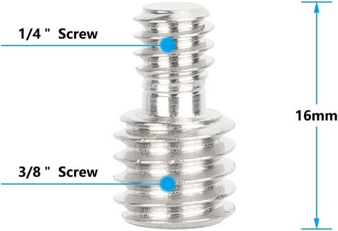 محول برغي ذكر من CAMVATE 1/4"-20 إلى 3/8"-16 (5 قطع)-3663 in Kuwait