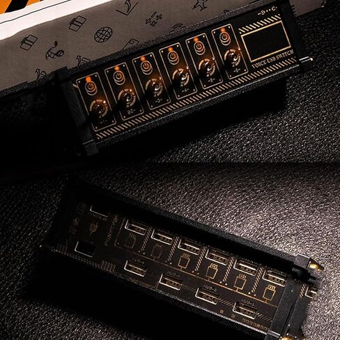 6 Ports USB C Switcher, 6 Port USB Docking Station, 9 USB Convenient Input Ports, with Button Switch, Voice Control Function, Data Transmission, for Phones, Tablets, and Gadgets in Kuwait