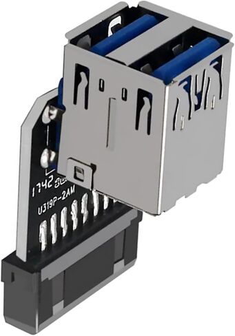 محول USB للوحة الأم، رأس USB 3.0 19PIN / 20PIN محول محول النوع الرأسي، أجزاء من 19 دبوس إلى 20 دبوس US in Kuwait