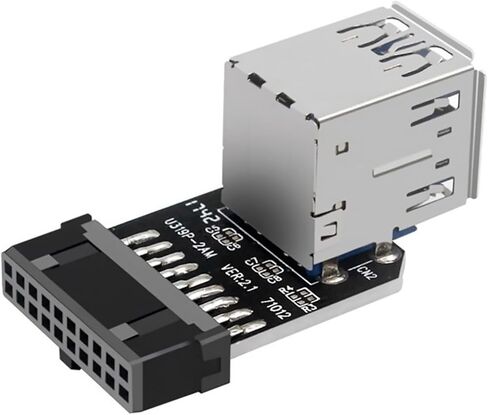 محول USB للوحة الأم، رأس USB 3.0 19PIN / 20PIN محول محول النوع الرأسي، أجزاء من 19 دبوس إلى 20 دبوس US in Kuwait