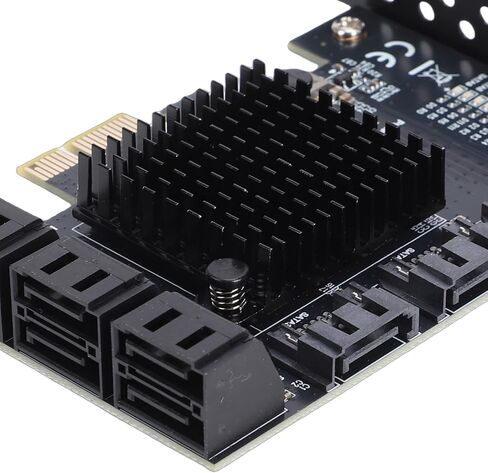 بطاقة توسيع CUIFATI PCI E إلى 9 منافذ Serial ATA 3.0، ومحول وحدة تحكم بسرعة 6 جيجابت في الثانية مع تقنية NCQ وAHCI، للأنظمة in Kuwait