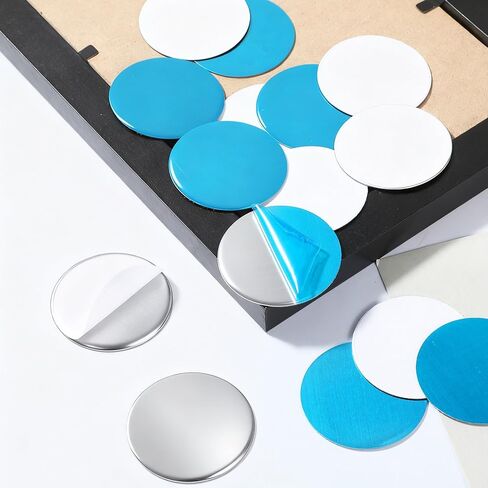 Qianyu 30 Pcs Universal Metal Plate for Magnetic Car Phone Holders Round Universal Replacement Sticker Back Compatible with Car Magnetic Mounts in Kuwait