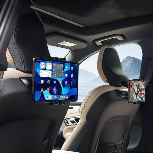 Car Tablet Holder, Universal Headrest Mount for Volvo XC90 XC60 V90 V60 S90 S60, Compatible with iPad Pro Air Mini, Galaxy Tabs, 4.7-12.9 Inch Tablets (Model A) in Kuwait