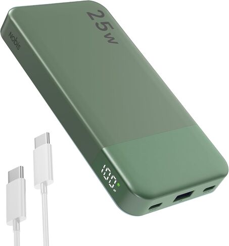 NOBIS Portable Charger, 10000mAh Power Bank Fast Charging, Battery Pack with C to C Cable, Battery Bank with Digital Display for iPhone iPad Android etc in Kuwait