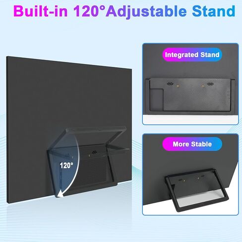 Portable Monitor 16" 165Hz 1920x1200P 133% sRGB 16:10 FHD Mini HDMI USB-C Gaming Monitor with FreeSync, HDR, Speakers, VESA, External Second Screen for Laptop, PS,Mac, Xbox,Switch2 in Kuwait
