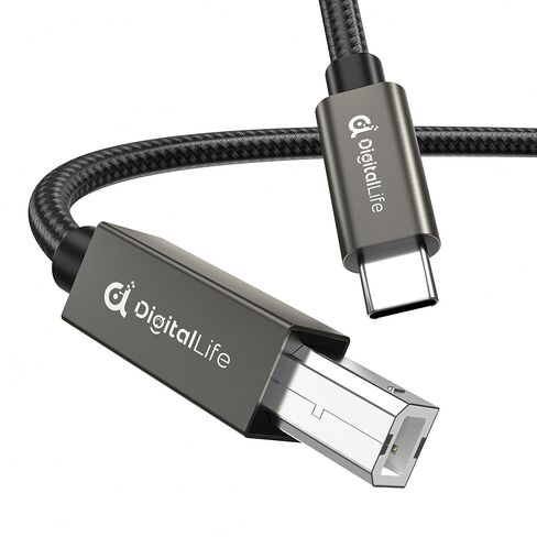 ديجيتالايف كيبل واجهة ميدي USB نوع سي الى نوع بي بطول 1.8 متر لاجهزة ميدي، متوافق مع ماك/ويندوز [U2CM-BM-1.8] in Kuwait