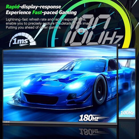 شاشة ألعاب 27 بوصة QHD 2560 x 1440p IPS، شاشة كمبيوتر 2K 180 هرتز 1 مللي ثانية، DP 1.4 x 2، HDMI 2.0 x 2، FreeSync (مزامنة متكيفة)، 138% sRGB، HDR 300، العناية بالعين، حامل VESA، متوافق رأسيًا in Kuwait