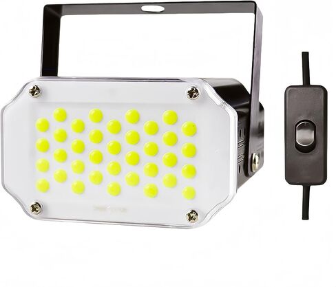 أضواء ستروب بيضاء، AQOOL فائقة السطوع 36 LED DJ Strobe Light للحفلات، ستروب صغير مع زر تشغيل/إيقاف، سرعة ستروب تنشيط الصوت قابل للتعديل ضوء فلاش المرحلة، لنادي DJ لحفلات الهالوين in Kuwait
