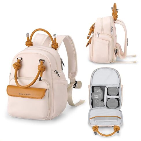 K&F CONCEPT Camera Backpack, DSLR/SLR Small Camera Bags for Photographers, Water-Resistant 2-in-1 Photography Backpack with 10.1" Tablet Compartment in Kuwait