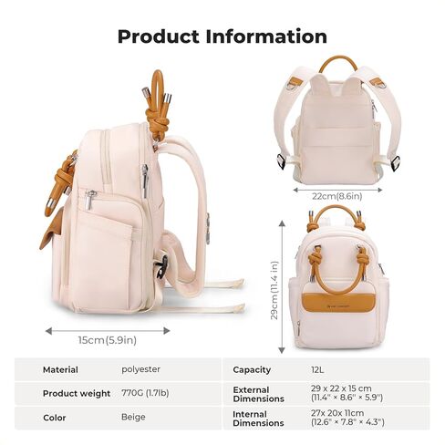 K&F CONCEPT Camera Backpack, DSLR/SLR Small Camera Bags for Photographers, Water-Resistant 2-in-1 Photography Backpack with 10.1" Tablet Compartment in Kuwait