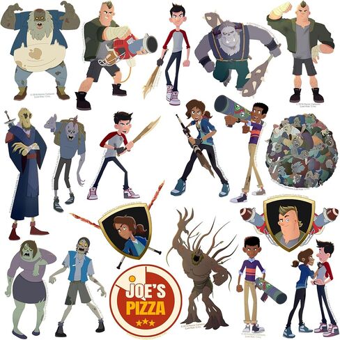 The Last Kids on Earth 50ct Vinyl Large Deluxe Stickers Variety Pack - Laptop, Water Bottle, Scrapbooking, Tablet, Skateboard, Indoor/Outdoor in Kuwait