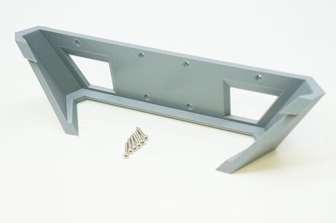 Wall Mount Bracket Holder for Netgear Nighthawk SX10 Pro Gaming Switch GS810EMX Silver 3D-Printed in Kuwait
