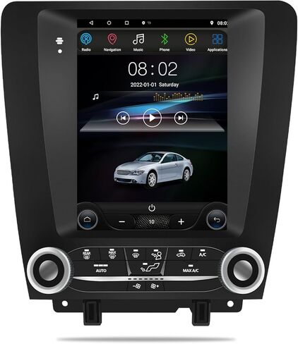 مناسب لسيارة Ford Mustang 2010-2014 Android 12 ستيريو 2+32G GPS للملاحة مشغل راديو 9.7 بوصة شاشة لمس عالية الوضوح كاميرا احتياطية صوتية (شاشة عمودية) (2 * 32) in Kuwait