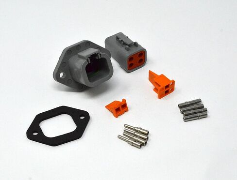 Deutsch DTP 4-Pin Flange Connector Kit 12-14 AWG اتصالات صلبة (صنع في الولايات المتحدة الأمريكية) in Kuwait