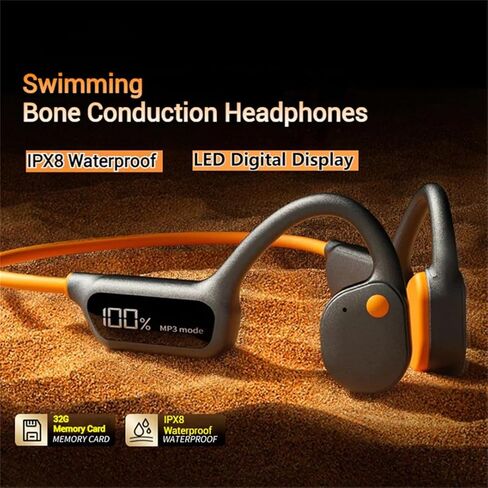 SWZEC Finbeati Swimming Headphones (Black) in Saudi Arabia