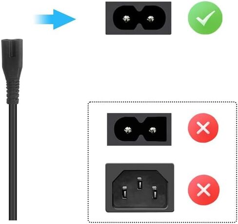 كابل طاقة تيار متردد لمكبرات الصوت HT-S100F، سلك طاقة متوافق مع مكبرات الصوت HT-S40R/HT-G700 بطول 2 متر/6.56 قدم in Kuwait