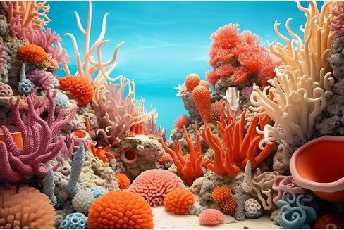 Underwater Backdrop Under The Sea Paradise Tropical Fish and Coral Reef Photography Background Breathtaking Fish Groups Deep Ocean with Sunbeams Backdrops Aquatic Theme Backgrounds Props 20x10ft in Saudi Arabia