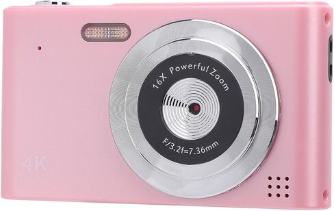 EBTOOLS Digital Camera, 4K 48MP Small Video Camera with 2.4 Inch Screen, 16X Digital Zoom, Flash, Compact Camera for Teens Students (Black) in Saudi Arabia