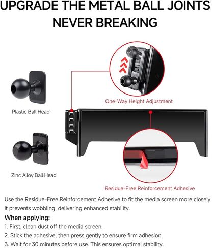 Qi2.2 Max 25W Fast Wireless Car Charger Phone Holder for 2021-2025 Audi Q5/2020-2025 A5/S5/RS5/20-25 A4/S4 10.1-Inch Screen, Magnetic Phone Mount Compatible with MagSafe in Kuwait