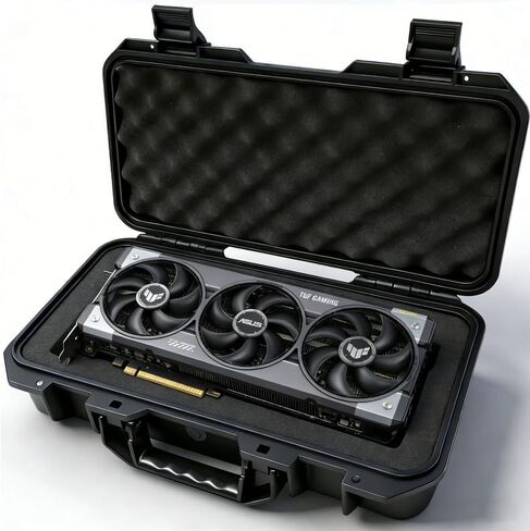 Coyktonty سطح المكتب كمبيوتر ألعاب برج هيكل الكمبيوتر حقيبة حمل ASUS Rainbow RTX 4090 Ti/5090 بطاقة الرسومات حقيبة تخزين واقية in Kuwait