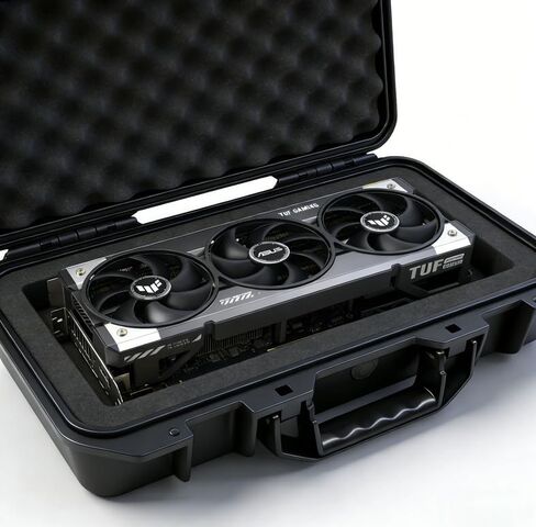 Coyktonty سطح المكتب كمبيوتر ألعاب برج هيكل الكمبيوتر حقيبة حمل ASUS Rainbow RTX 4090 Ti/5090 بطاقة الرسومات حقيبة تخزين واقية in Kuwait