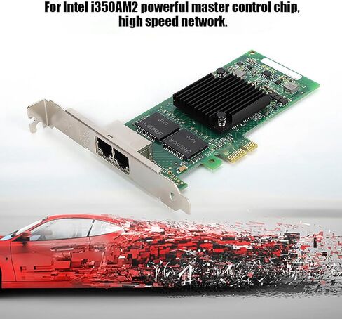 بطاقة شبكة جيجابت إيثرنت للخادم SUNGOOYUE I350 T2V2 PCIE X1، منفذ RJ45 مزدوج مع وحدة تحكم، لمركز بيانات الخادم مقهى الإنترنت in Kuwait