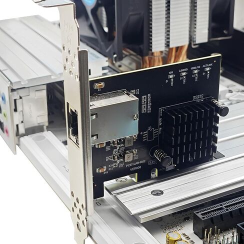 بطاقة شبكة fosa PCIe 4X Gigabit، محول إيثرنت بسرعة 10 جيجابت في الثانية مع شريحة RTL8127AT، لخادم سطح المكتب PC NAS 10 11 in Kuwait