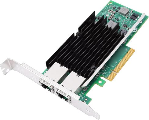 بطاقة شبكة CUIFATI Dual RJ45 Port 10Gb، وحدة تحكم X540 T2، PCIe 3.0 X8، متوافقة مع Linux ESXi، مع دعامة ملف تعريف، لمركز بيانات الخادم in Kuwait