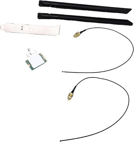 بطاقة WiFi 6E، محول شبكة لاسلكي 2.4G 5G 6G ثلاثي النطاق M.2 مع هوائيات مزدوجة 8db، كمبيوتر مكتبي كمبيوتر محمول 10 11 in Kuwait