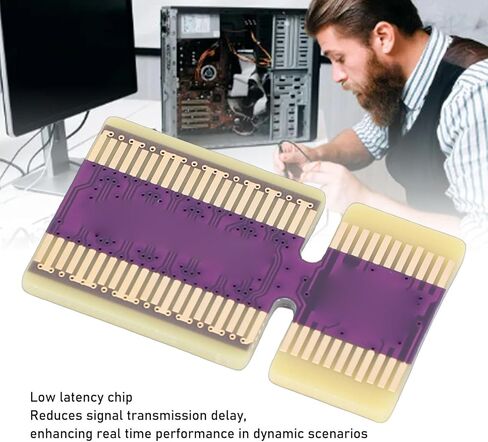 Yunseity PCI E to PCI E Adapter Card, 64Gbps Single Channel 256Gbps X4 Bandwidth, Backward Compatible with 4.0 3.0, Low Latency Chipset in Kuwait