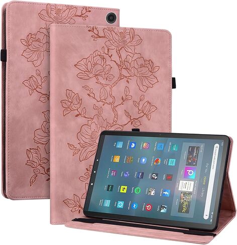 Case for Amazon Fire HD 10 and 10 Plus Tablet (13th/11th Generation, 2023/2021 Release), Slim PU Leather Folio Cover with Multi-Angle Stand and Pen Holder, Purple in Saudi Arabia