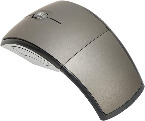 Ymiko Folding Mouse Portable Compact 2.4G Matte Office Gaming Mouse for OS (Black) in Saudi Arabia