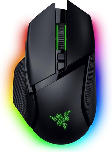 Razer Basilisk V3 Pro 35K - Fully Customizable Wireless Ergonomic Gaming Mouse with Chroma RGB - 35K Optical Sensor (Configurable Tilt Wheel, 13 Customizable Controls) Black (Renewed) in Kuwait