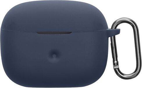 kwmobile Silicone Cover Compatible with Bowers & Wilkins Pi6 / Pi8 - Case Cover Stick-On Skin with Clip - Dark Blue in Kuwait