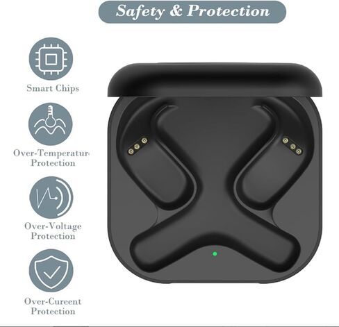Vikye Charging Case Compatible with Open Fit T 910, Replacement Charger Case Cover with LED Indicator for Open Fit T 910 Ear Headphones in Kuwait
