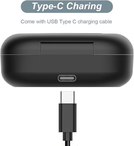 Vikye Charging Case Compatible with Open Fit T 910, Replacement Charger Case Cover with LED Indicator for Open Fit T 910 Ear Headphones in Kuwait