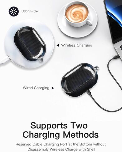 for SOUNDPEATS H3 Case Cover with Cleaner Kit, Clear Soft TPU Protective Case Cover with Keychain & Lanyard，Full Protective Case -Clear in Kuwait