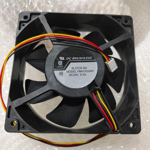 FBA12G24H DC 24V 0.3A 120x120x38mm مروحة تبريد 3 أسلاك in Kuwait