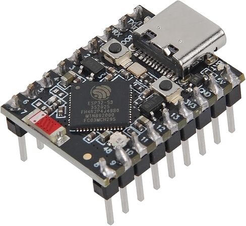 AITRIP 5 قطع ESP32-S3 لوحة تطوير صغيرة، Supermini Type-C ESP32-S3 ESP32 S3 لوحة تطوير معالج ثنائي النواة، تردد تشغيل 160 ميجا هرتز، 2.4 جيجا هرتز واي فاي وبلوتوث in Kuwait