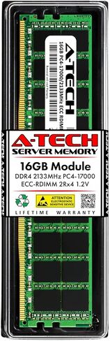 بديل ذاكرة الوصول العشوائي A-Tech سعة 16 جيجابايت لهاتف Samsung M393A2G40DB0-CPB0Q | وحدة ذاكرة DDR4 2133 ميجا هرتز PC4-17000 2Rx4 1.2V ECC RDIMM مسجلة ذات 288 دبوسًا in Kuwait