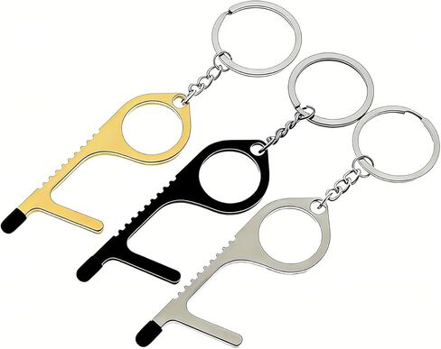 فتحت باب غير تعمل باللمس Touchless Stylus Keychain مفيد زر انتهازي 3pcs in Kuwait