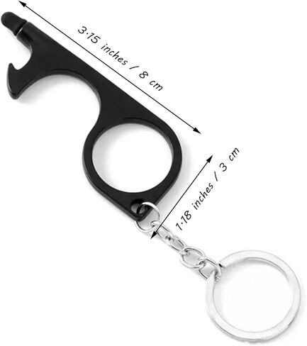 فتحت باب غير تعمل باللمس Touchless Stylus Keychain مفيد زر انتهازي 3pcs in Kuwait