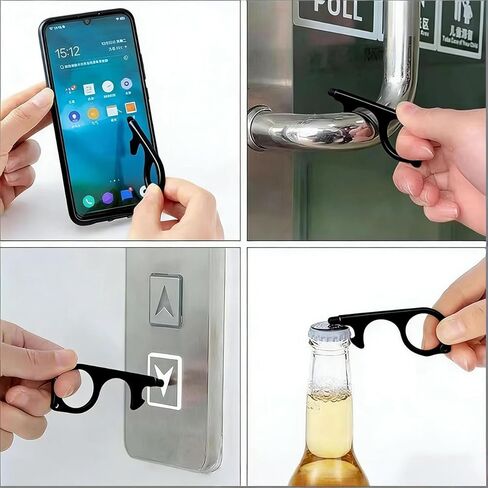 فتحت باب غير تعمل باللمس Touchless Stylus Keychain مفيد زر انتهازي 3pcs in Kuwait