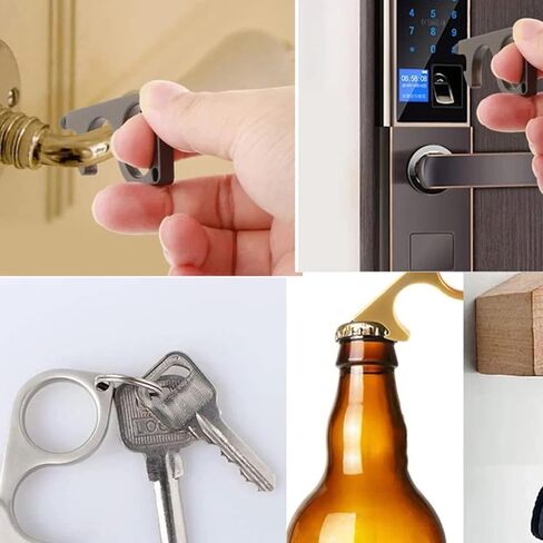 فتحت باب غير تعمل باللمس Touchless Stylus Keychain مفيد زر انتهازي 3pcs in Kuwait